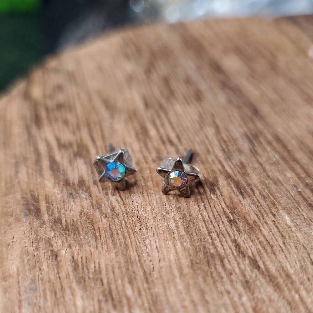 Aurora Borealis Stud Star Earrings E1008